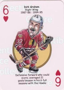 2017 Chicago Blackhawks Heroes Playing Card #32 Dirk Graham - Picture 1 of 1