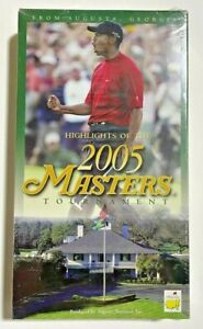 Tiger Woods Highlights 2005 Masters Tournament (VHS) Augusta GA Rare Sealed!!