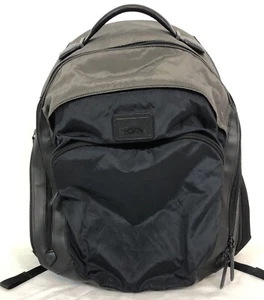 Tumi Leather Nylon Business Travel Backpack - Picture 1 of 21
