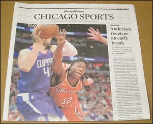 4/1/2022 Chicago Tribune Sports Ayo Dosunmu Bulls RC Rookie Jonathan Toews - Picture 1 of 5