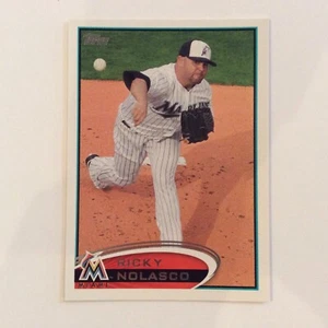 2012 Topps #322 Ricky Nolasco Miami Marlins - Imagen 1 de 2
