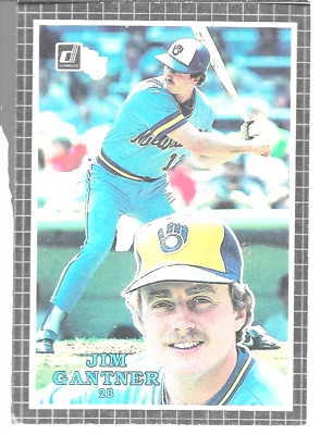1985 Donruss Action All Stars Jim Gantner 2 Milwaukee Brewers Baseball Card - Image 1 of 4