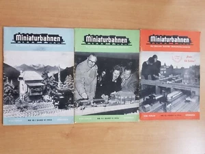 MINIATURBAHNEN Modellbauzeitschrift Nr.10-11-12 BAND 6 / 1954 MIBA VERLAG - Picture 1 of 6