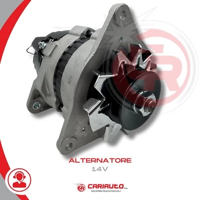Alternatore 43ah Lucas Trattori LANDINI MASSEY FERGUSON PERKINS FORD TRANSIT 12V - Immagine 1 di 4
