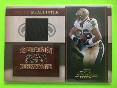Deuce McAllister 2006 Prestige Gridiron Heritage Jersey New Orleans Saints - Image 1 of 2