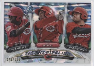 2018 Bowman Talent Pipeline Atomic Refractor /150 Alex Blandino Nick Senzel