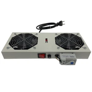 Unité de Ventilateur / Ventilateur Rack 1U pour Armoire Réseau 19" Pouces Serveur Rack Gris - Photo 1/2