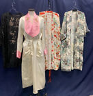 Vintage Japanese Robes, Beaded, Embroidered Oriental Asian Theater Lot Of 4