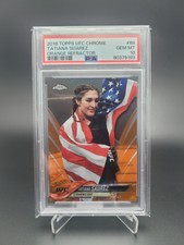 PSA 10 2018 Topps Chrome UFC Tatiana Suarez Orange Refractor /25 #68 PSA 10