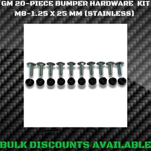 1981+ B Body Front Rear Chrome Bumper Support STAINLESS STEEL Bolts Nuts OEM GM - Bild 1 von 2
