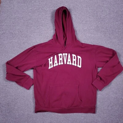 Harvard University Hoodie Mens Red Large Collegiate Spellout Warm Pullover - Image 1 of 4
