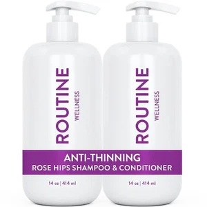 Anti-Thinning Shampoo and Conditioner Set for Thinning Hair - Biotin DHT Bloc... - Picture 1 of 8