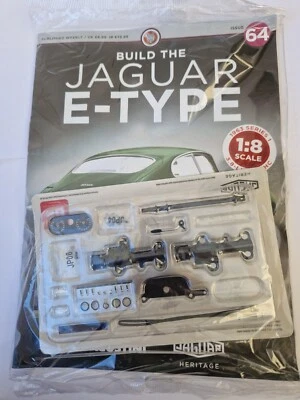 1/8 DEAGOSTINI COSTRUISCI LA TUA AUTO JAGUAR E-TYPE NUMERO 64 CON PARTE - Immagine 1 di 2