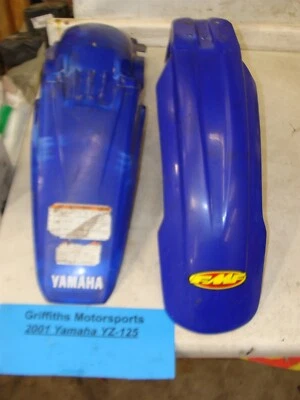 2001 01 00 Yamaha YZ125 yz250 синий пластиковый переднее заднее крыло назад б/у - Изображение 1 из 4