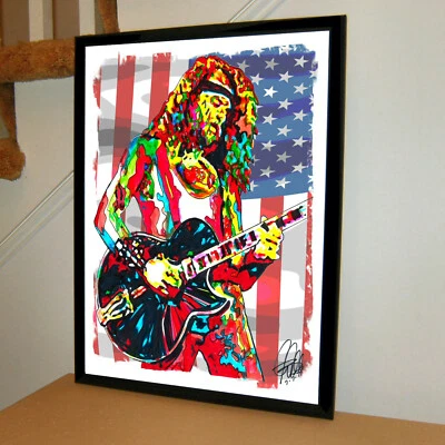 Ted Nugent Guitar Hard Rock Music Poster Print Wall Art 18x24 - Image 1 of 4
