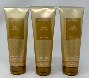 Lot of 3 Bath & Body Works GOLDEN SUNFLOWER Ultimate Hydration Body Cream 8 oz - Picture 1 of 1