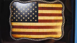 Nocona  Belt Buckle USA Flag Patriotic American Flag Belt Buckle 37040 - Picture 1 of 4