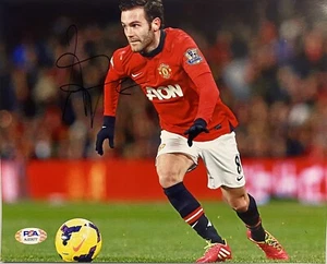 Juan Mata Signed Autograph 8x10 Photo Manchester United F.C Soccer PSA Spain - Picture 1 of 4