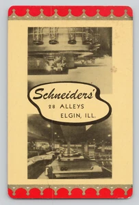 Swap Card Schneiders 28 vicoli Elgin Illinois carta da gioco King Hearts Bowling - Foto 1 di 2