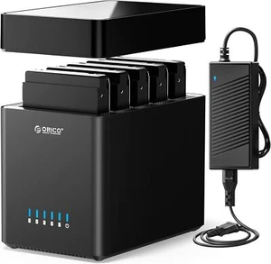 5 Bay Hard Drive Enclosure USB 3.0 to SATA 3.5inch Enclosure Magnetic Tool-Free - Picture 1 of 8