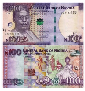 2024 Nigeria 100 Naira P-41 e UNC NUEVOS billetes - Imagen 1 de 2