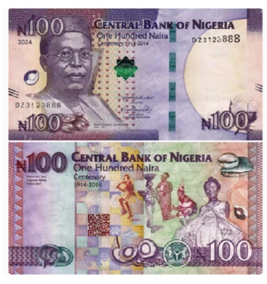 2024 Nigeria 100 Naira P-41 e UNC NEW Banknotes - Image 1 of 2