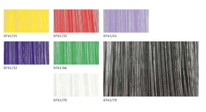 Wachsplatten Basteln Kerzen verzieren silber gestreift Verzierwachs 200x100x0,5 - Bild 1 von 1
