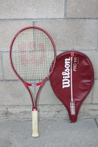 Raquete De Tenis Wilson Pro 110 Com Estojo Terracota 2