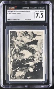 FREDDIE DIXON 1936 Ardath Photocards Z #143 Motorcycle Auto Racing CGC 7.5 NM + - Picture 1 of 2