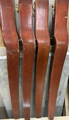 "Patas descapotables cónicas de madera de arce de 4-30,25"" de alto artesano de salvamento" Foto 1 de 4