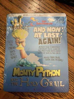 Monty Python and the Holy Grail SteelBook (4K UHD Blu-ray) 1975 Brand New - Image 1 of 2