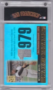 2004 Topps Tribute Hall Of Fame Game Worn Jersey Willie Mays - Picture 1 of 2