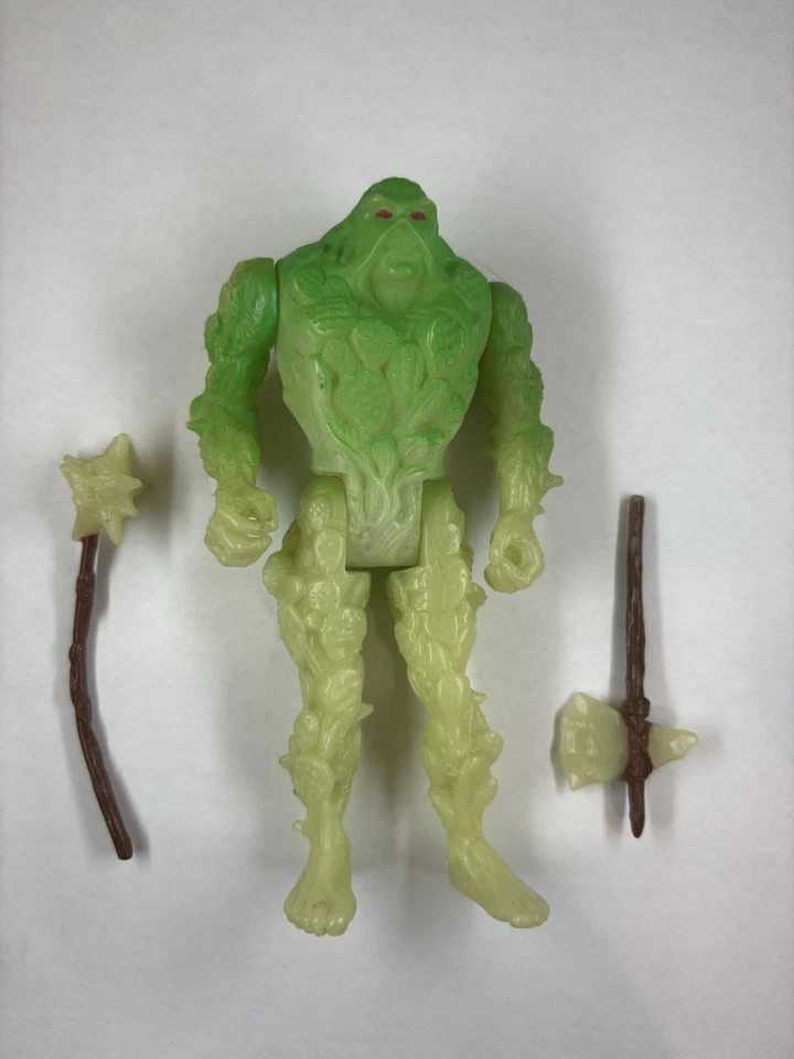 Swamp Thing Kenner 1990 夜光斧/斧头人偶完整 DC 漫画 — 第 1/2 张图片