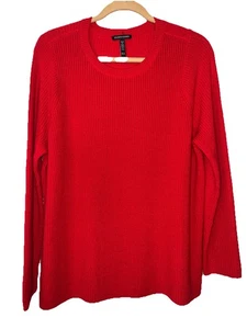 Eileen Fisher Damen Strickpullover rot 100% Merinowolle Größe M kuschelig - Bild 1 von 7