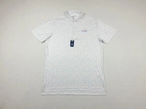Neu Johnnie-O Performance Poloshirt Herren M Desert Vacay Print UPF 50 Stretch   - Bild 1 von 15