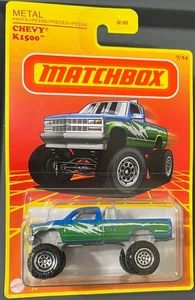 MATCHBOX CHEVY K1500 BLUE/GREEN 7/24. SEE COMBINED OFFERS! - Picture 1 of 1