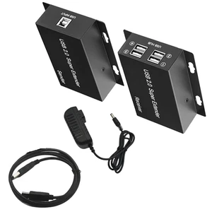 50M USB2.0 Network Cable Extender Over Ethernet Rj45 Cat5e/6/7 Cable Sender - Picture 1 of 16