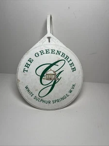 Rare The Greenbrier America's Resort Golf Bag Tag - White Sulphur Springs, WV - Picture 1 of 2