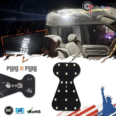 Panel LED blanco para 94-04 Ford Mustang F-150 F-250 luz interior domo superior Foto 1 de 4