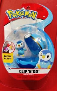 Pokemon - Piplup + Dive Ball -  Battle Ready - Clip N Go 3” Figure #97899