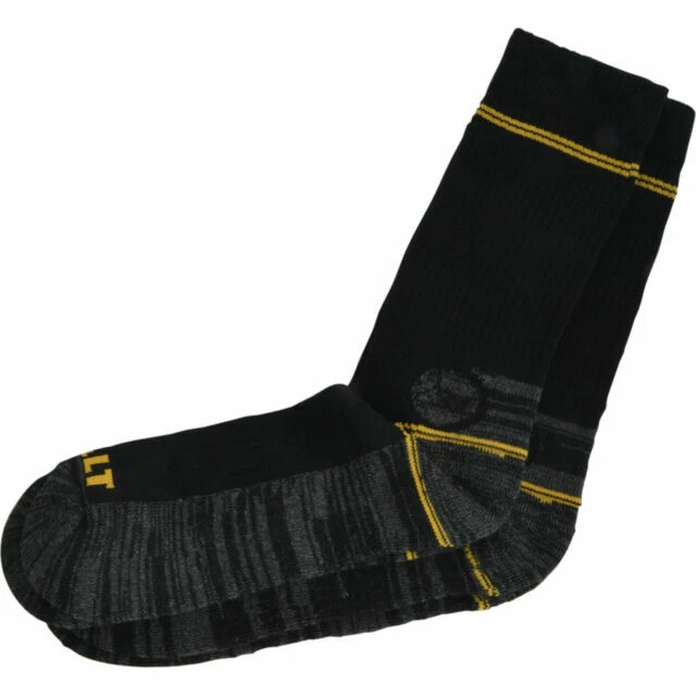 DEWALT Hydrovent Pro Comfort 2 Pair Reinforced Heavy Duty Work Socks