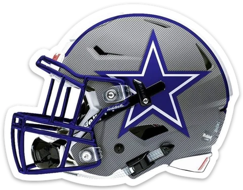 Dallas Cowboys Helmet w/ Star Logo MAGNET - NFL Dallas Cowboys Die-cut MAGNET Cover