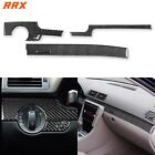 5Pcs Real Carbon Fiber Interior Dashboard Panel Cover For Audi A4 S4 B7 2005-08