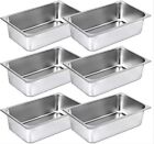 Hvue Upgrade Set Of 6 Hotel Pan 6 Inch Deep Steam Table Pan Full Size 20X12x6 In