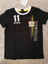 Shirt Fußball Gr. 110 Schwarz Neu T-Shirt Deutschland Hemd Ball Jungen