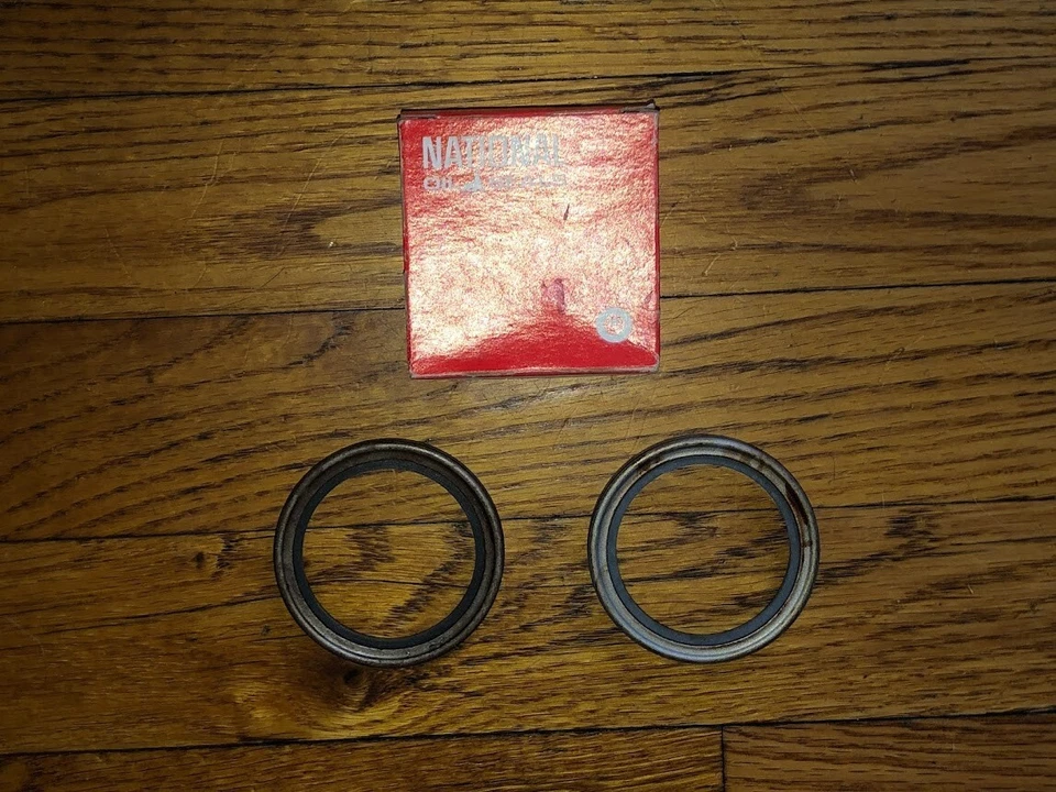 NOS 1961-1968 Chevrolet Corvette Corvair Biscayne Impala Front Wheel Oil Seals - Image 1 of 2