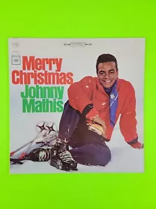 Johnny Mathis Merry Christmas LP Stereo 1967 Press CS 8021 VG+ ULTRASONIC CLEAN - Picture 1 of 12