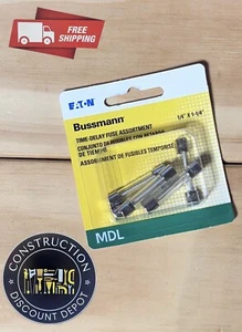 Cooper Bussmann Glass Time-Delay Fuses Computers Electronics 5 ASSORTMENT Pack - Picture 1 of 1