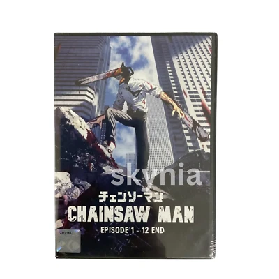 Chainsaw Man Episode 1-12End Japanese English Dub Region 0 Worldwide Anime DVD - Image 1 of 4
