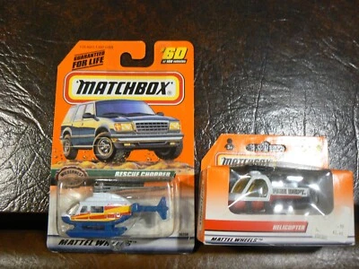 Matchbox Helicopter Fire Dept to the Rescue #29 & Rescue Chopper #60 Helicopter - Image 1 of 3